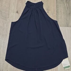 Nwt HALARA Navy Sleeveless  Top